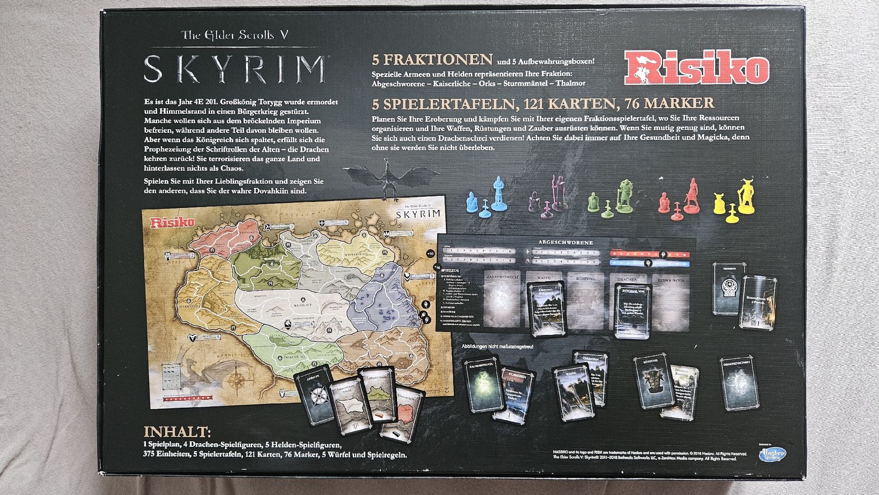 Hasbro Giochi: Risiko "Skyrim", limitierte Erstauflage – Nuovo (secondo la descrizione) da Aarau venduto da hei_hbf8 1