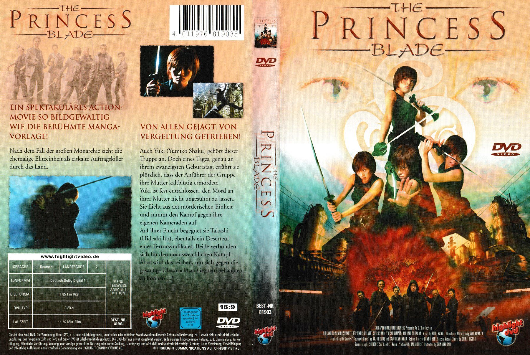 Alle DVDs: DVD - The Princess Blade – Gebraucht aus Langnau am Albis von MediaRescuerKeLoX