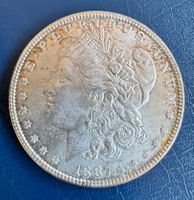 Silber Dollar 1887 USA Liverty Head Münze Top Zustand!
