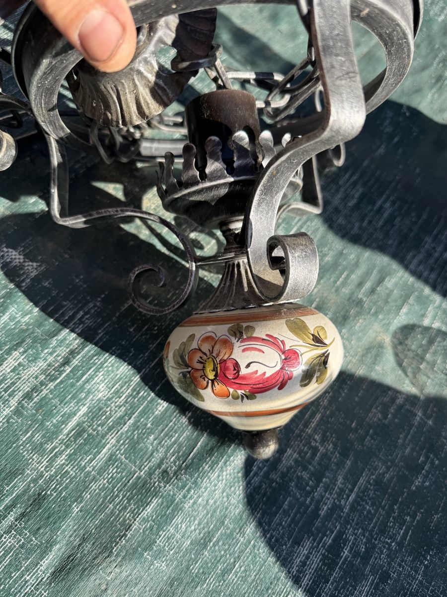 Lampade: Alte Lampe Handbemalt  – Usato da Habkern venduto da Landmech1990 1