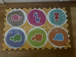 Tapis d'éveil Chicco animaux multicolore bon état 6 pièces