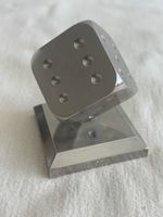 Vintage Metall-Würfel Briefbeschwerer 1975 – Sammlerstück