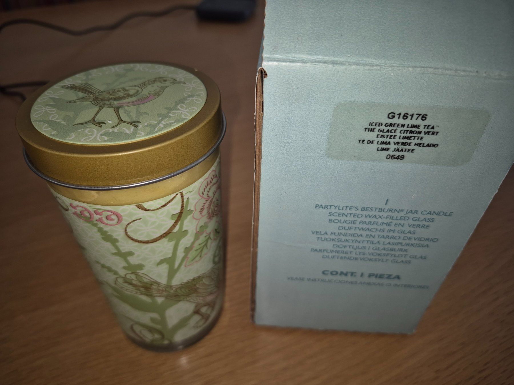 Partylite Bougies: Partylite Duftwachsglas Eistee Limette – Neuf (Voir description) à Buttikon SZ par sefa02 1