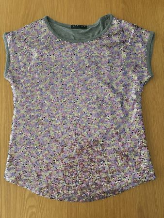 T-shirt Sisley paillettes
