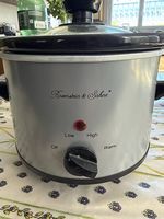 Slow Cooker Rosenstein & Söhne Silber gebraucht Keramik