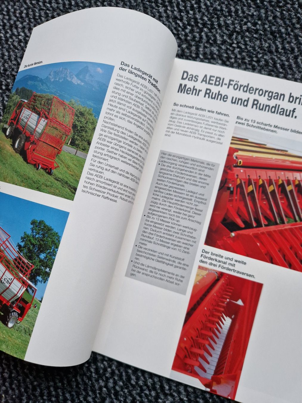 Aebi Traktoren: Original Prospekt Aebi Transporter Ladegerät Ld31 – Gebraucht aus Dürnten von Bachtel84 1