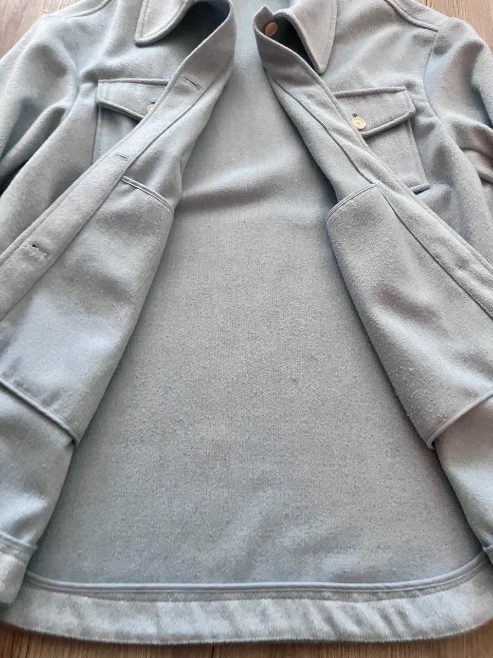 Mango Giacche: Mango Overshirt/Jacke hellblau Gr: XS/S oversize – Usato da Belp venduto da Solyluna 6
