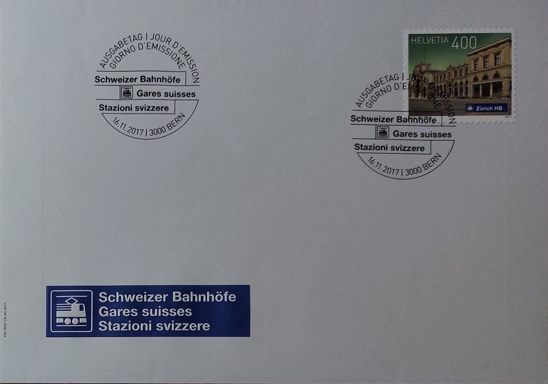Tutti i francobolli: F1660 - FDC Gare de Zurich – Usato da Trélex venduto da Phil_Albert
