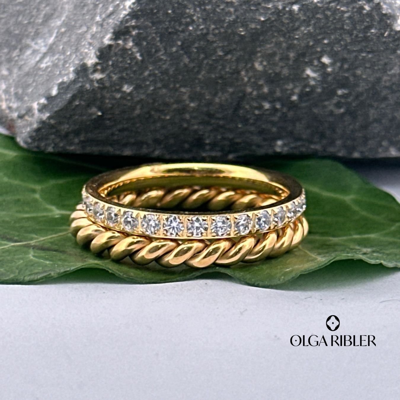 Olga Ribler Ringe: Edelstahl Set aus 2 Ringen Grösse 56 – Neu (gemäss Beschreibung) aus Luzern von Schmuckoutlet 4