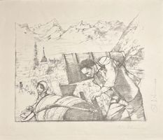 Otto Bachmann LITHOGRAPHIE SIGNIERT NUMMERIERT BLATT 6/15