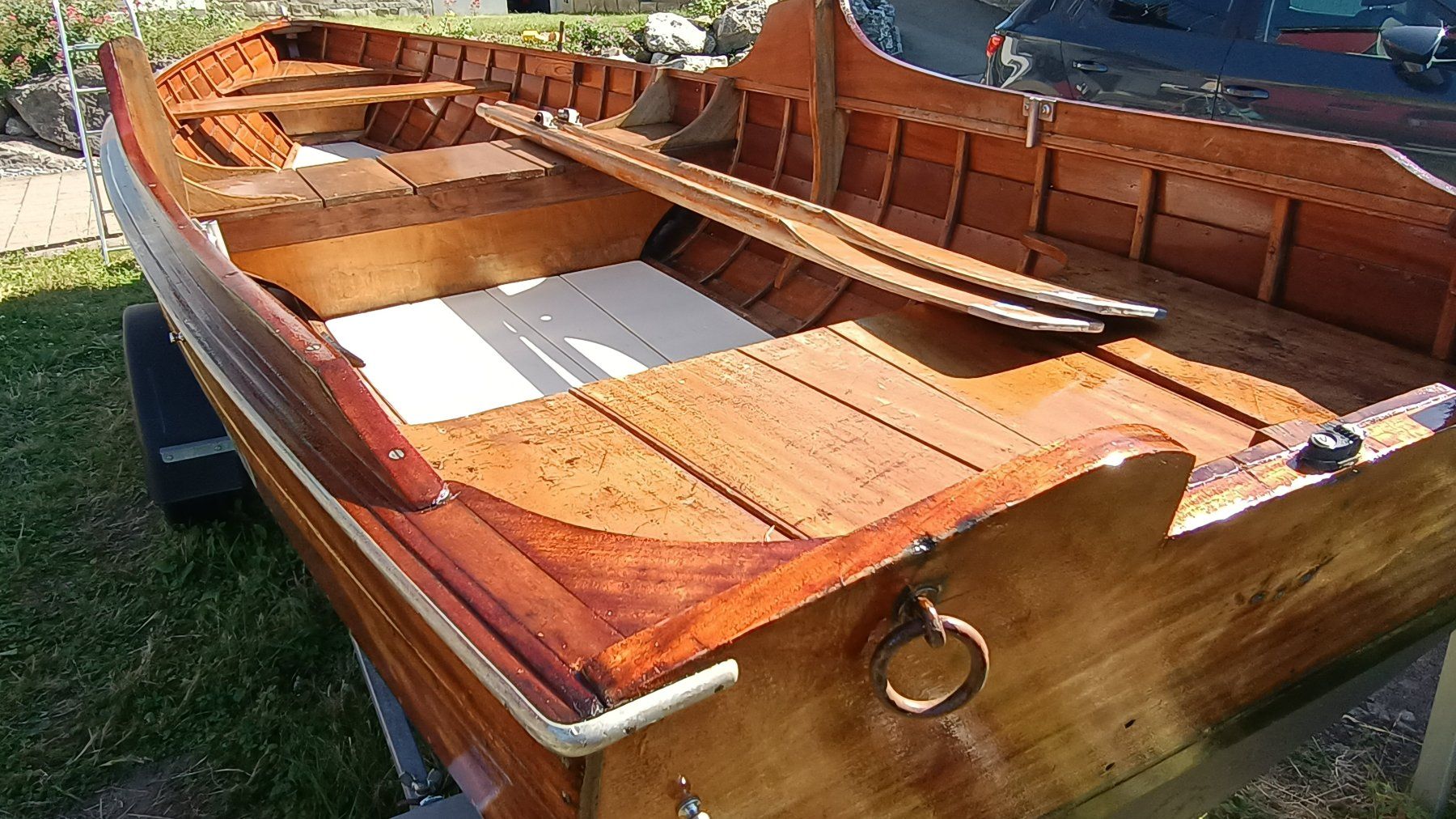Bateaux pneumatiques & canoës: Holzboot Mahagoni – D'occasion à St. Gallen par walterk06 3