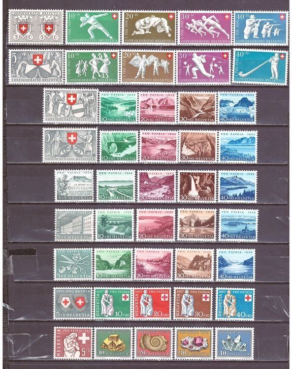 Tutti i francobolli: PP 1938 - 1963 Sammlung postfrisch ** – Nuovo (secondo la descrizione) da Frauenfeld venduto da Interessent1 1