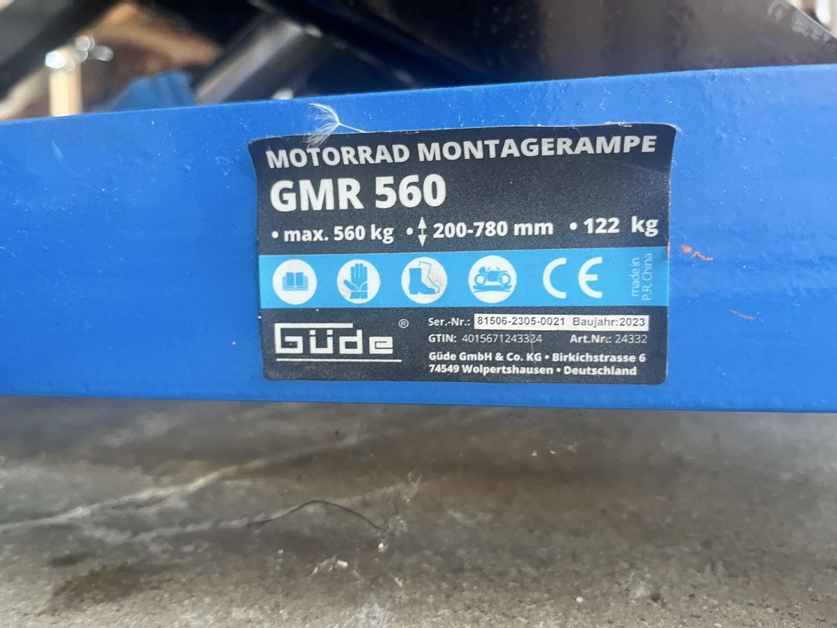 Piattaforme elevatrici: Motorrad Hebebühne Max. 560 kg – Usato da Uzwil venduto da Prowler0 1