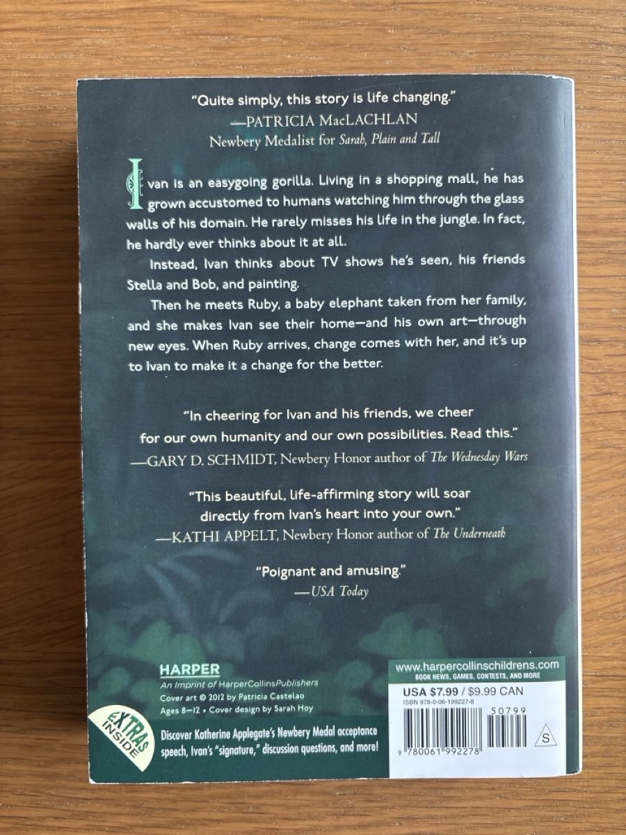 Libri: Katherine Applegate - the one and only Ivan ENGLISCH – Usato da Basel venduto da mon_7pfq 1