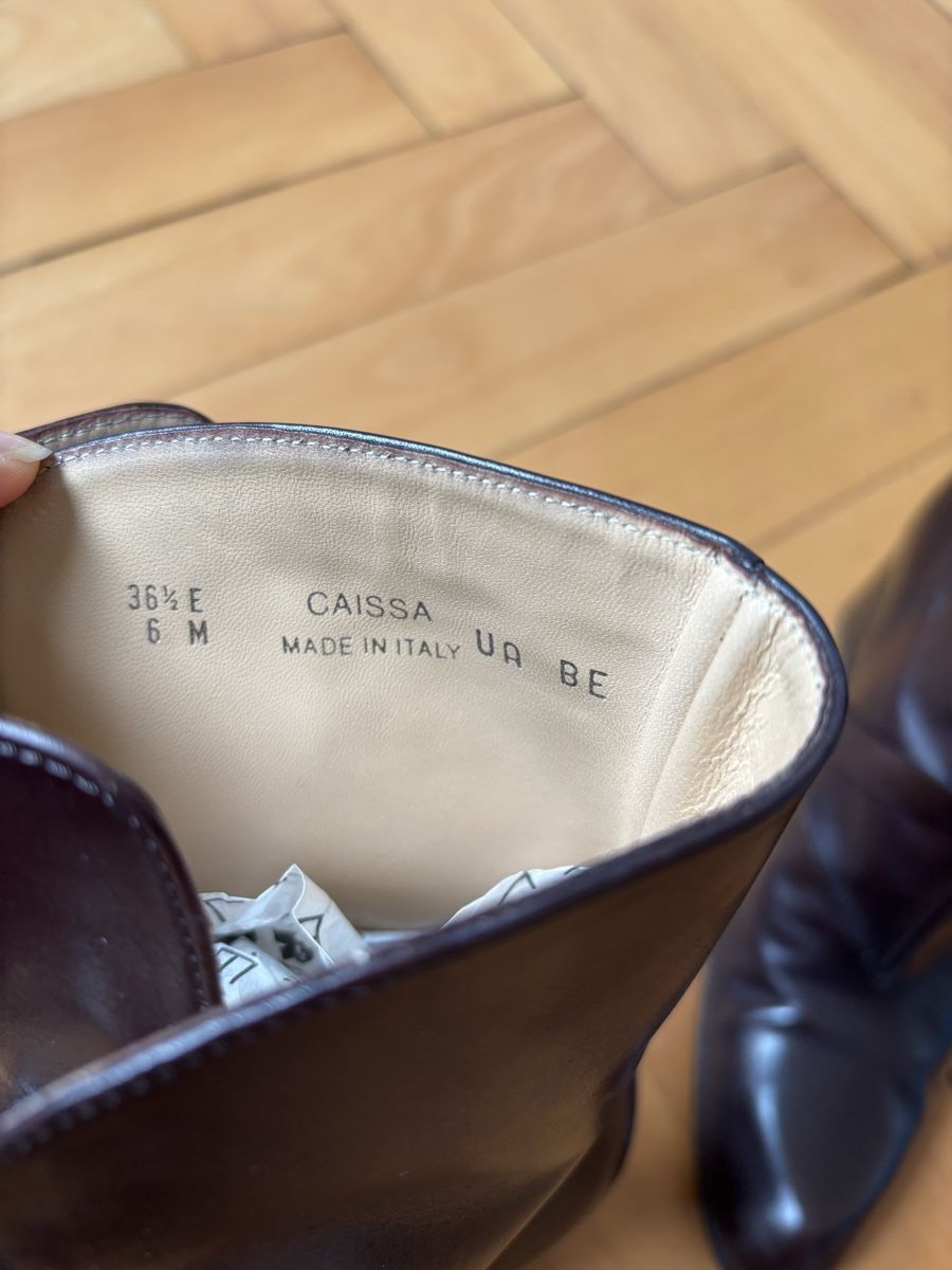 Bally Scarpe da donna: Bally Leather Boots, Chocolate Brown, Size 36.5 – Usato da Basel venduto da amerzli 1