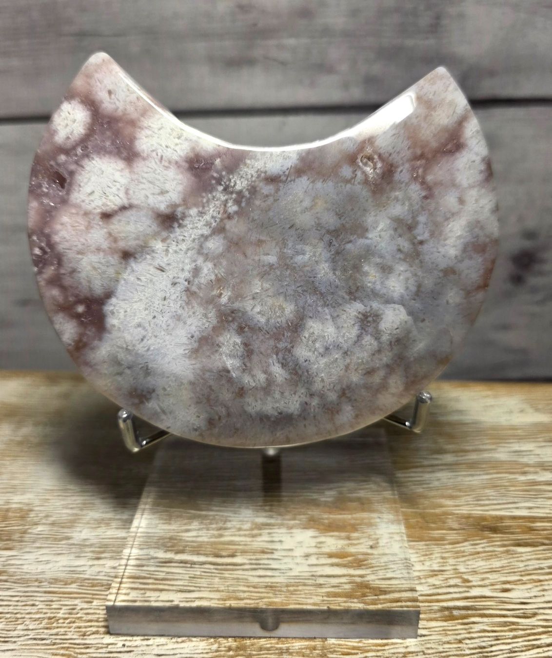 Minerali & Pietre curative: Pink Amethyst Mond 366g – Nuovo e nell'imballaggio originale da Matzingen venduto da Shay_Crystalz