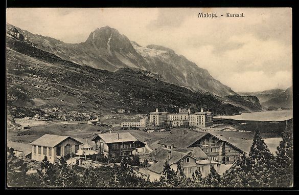 Cartoline postali: AK Maloja, Kursaal – Usato da Berlin venduto da bartko-reher