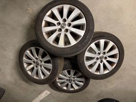Komplettradsatz Opel Astra 2016 mit Sommerreifen