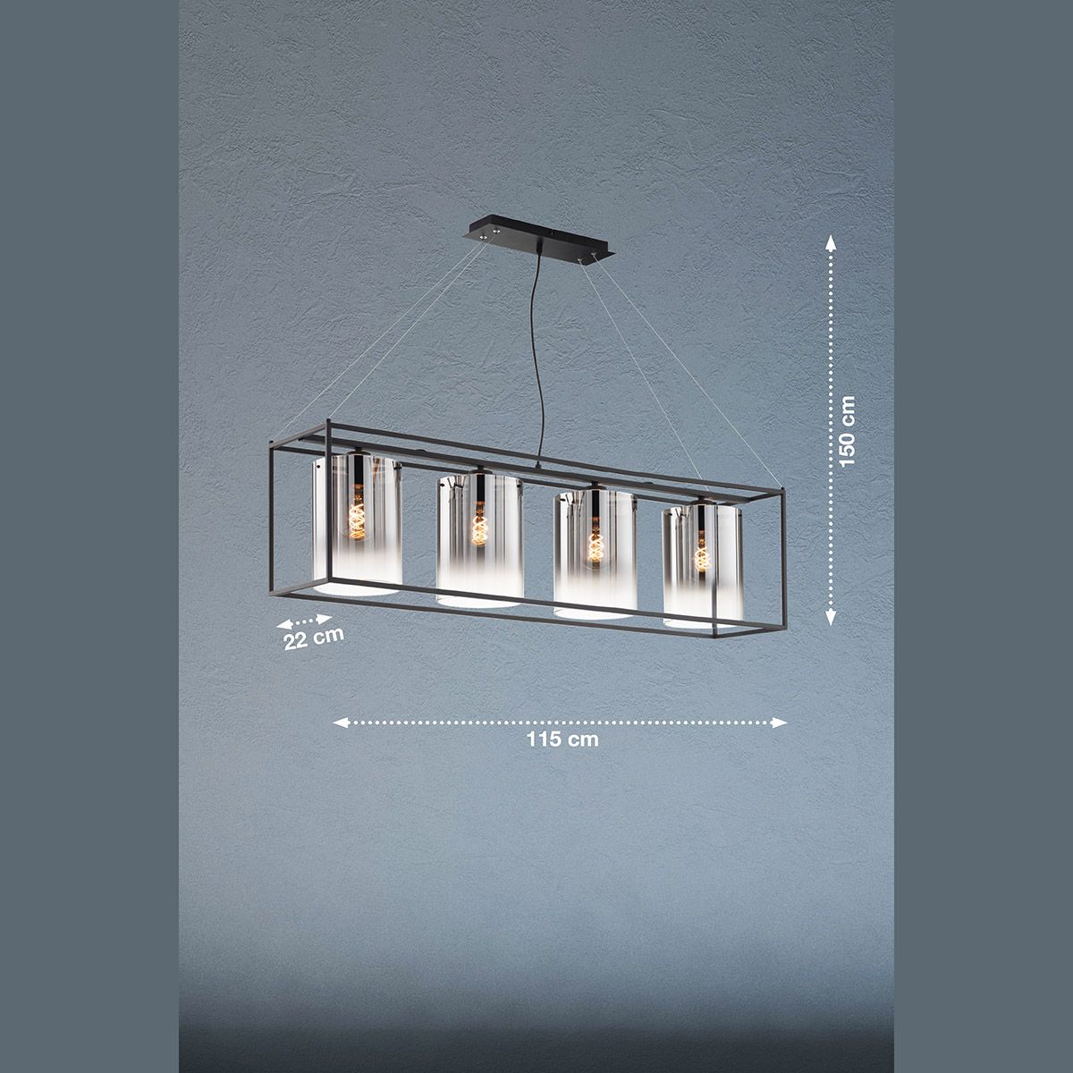 Kronleuchter & Deckenlampen: Pendelleuchte, 4 Spots, 115 cm x 25 cm – Neu (gemäss Beschreibung) aus Kreuzlingen von Smart-Light 2