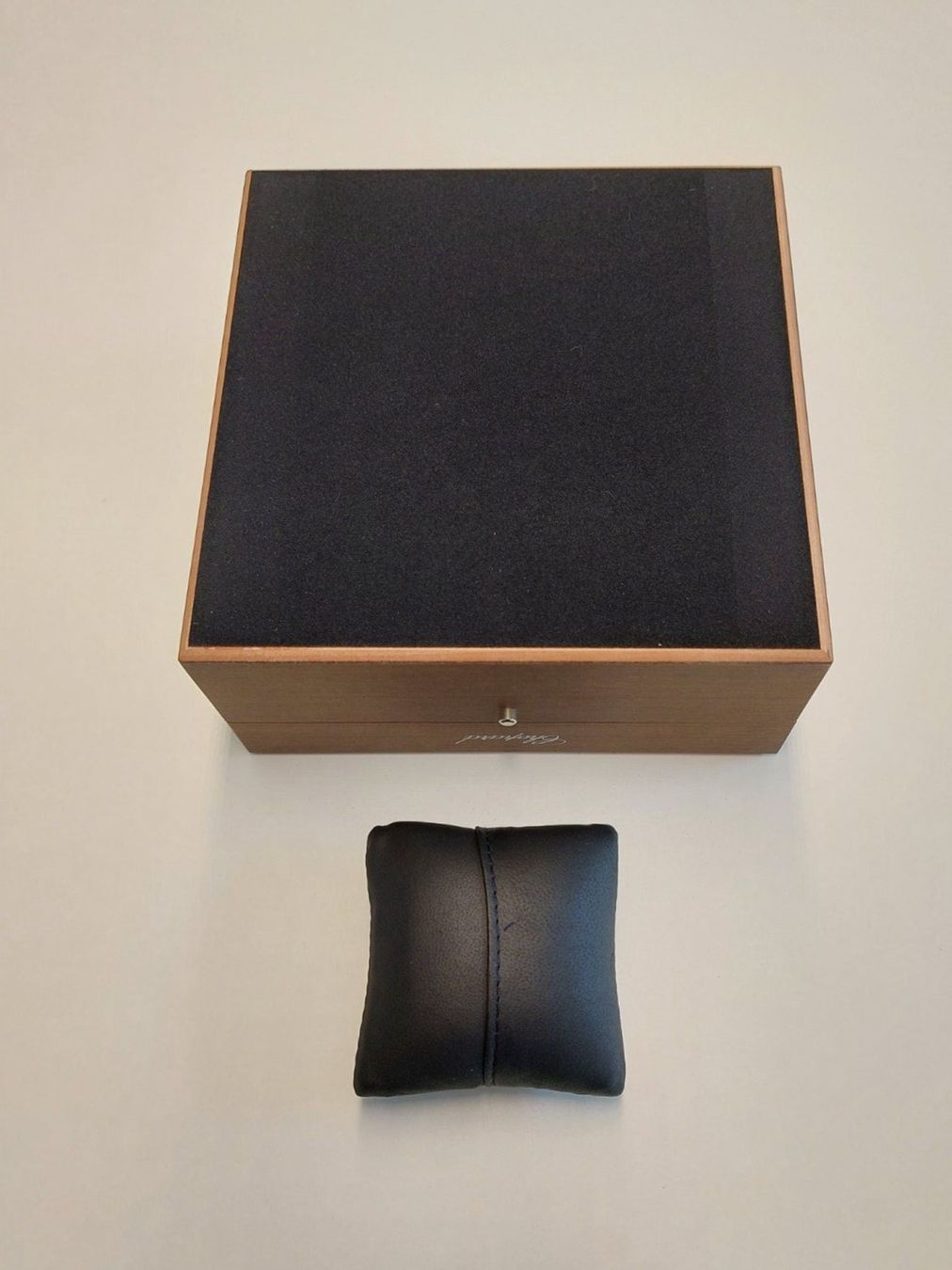 Chopard Scatole porta orologi: Chopard L.U.C - braune Holz Box - ca. 2009 - NEU – Nuovo e nell'imballaggio originale da St. Gallen venduto da shatcy 3