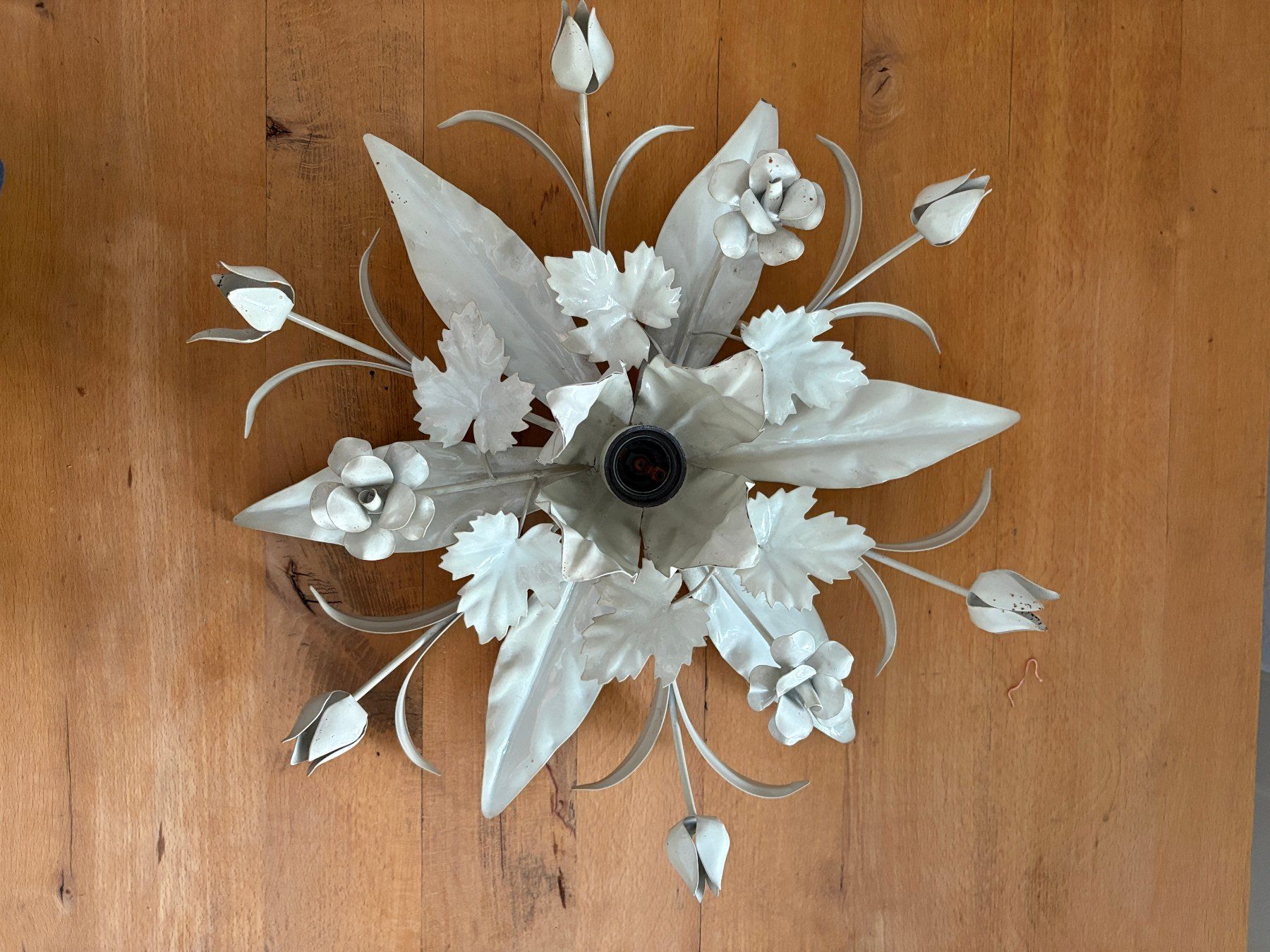 Kronleuchter & Deckenlampen: Florale Decken- oder Wandlampe – Gebraucht aus Zuerich von Happyromans