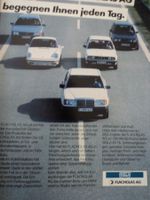 Prospektwerbung Opel Porsche BMW 1987
