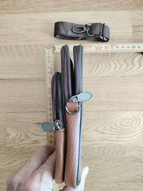 Borse: Echtleder Umhänge-Gürteltasche Neu in hellbraun – Nuovo e nell'imballaggio originale da Muri AG venduto da goodmood17 3