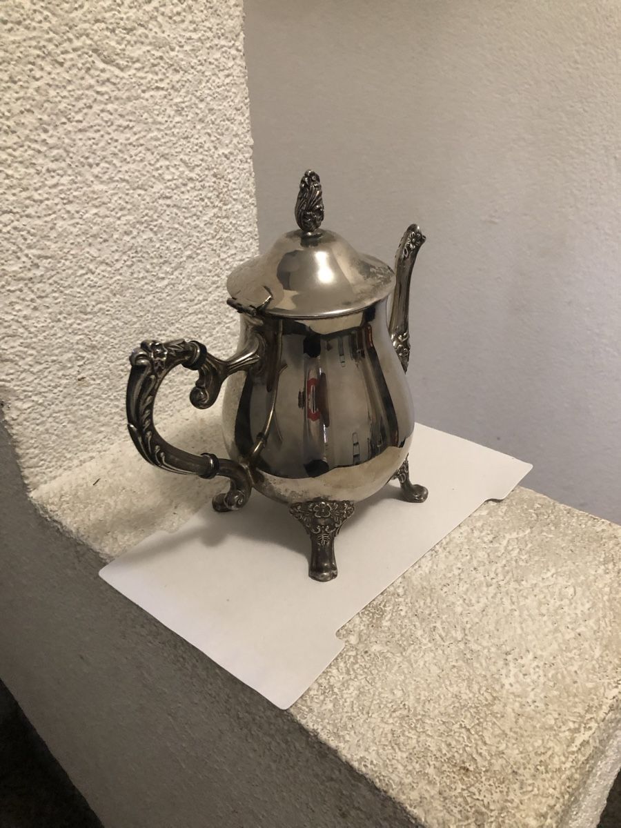 Teiere: Teekanne E.P. Brass versilbert mit Gebrauchsspuren – Usato da Arbon venduto da Wladimir1 1