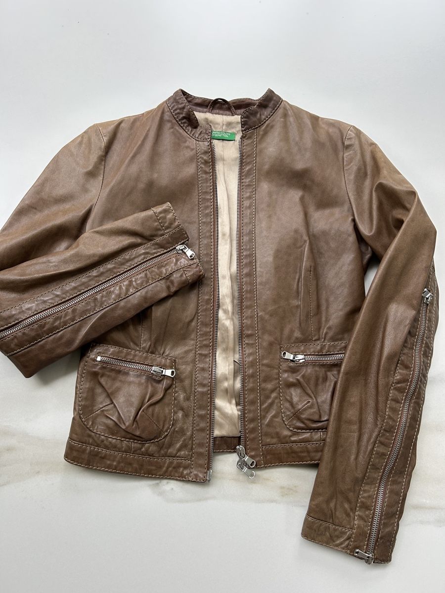 Benetton Giacche: Leather Jacket – Usato da Pfeffingen venduto da Eva_GoVintage 1