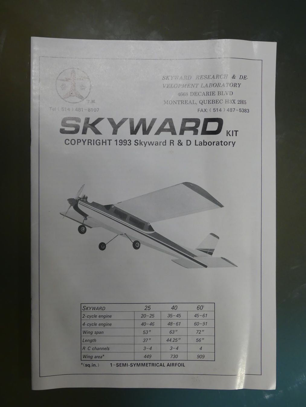 Modellismo RC: Holzbausatz  Skyward - 25 – Nuovo e nell'imballaggio originale da Dürrenäsch venduto da Seafang 4