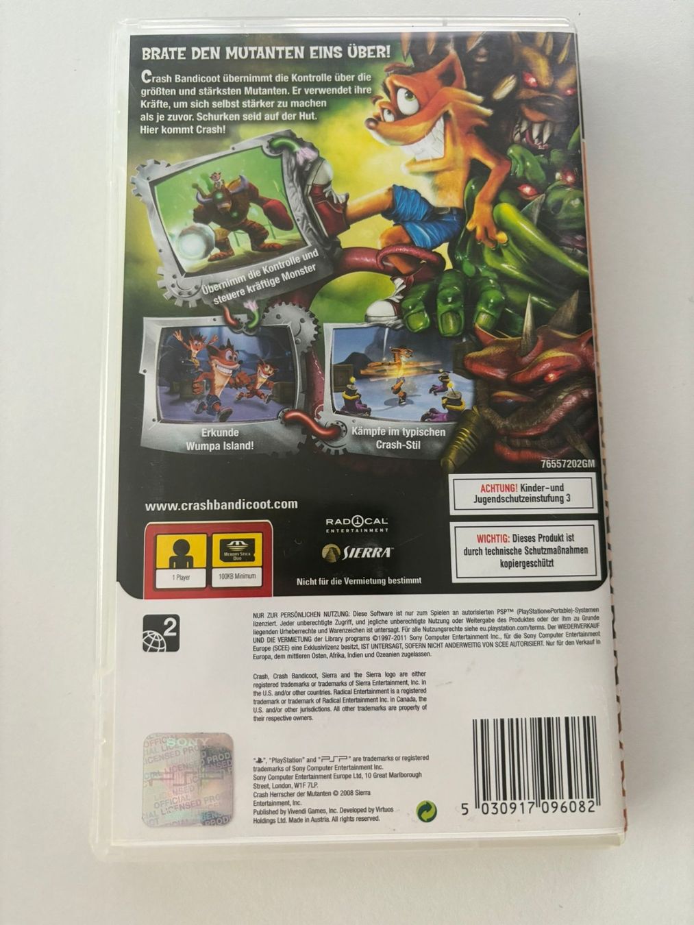 Giochi: Crash Herrscher der Mutanten (PSP) – Usato da Herisau venduto da Seyashop1 2