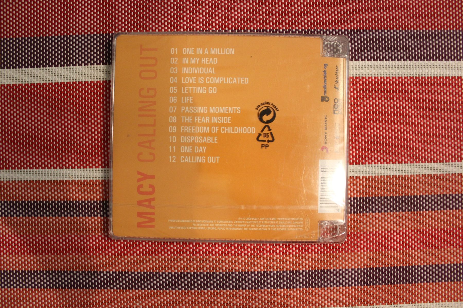 CDs: MACY "CALLING OUT" CD 12 TRACKS NEU – Neu und originalverpackt aus Geroldswil von CD-Verkauf-2022 1