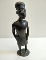 Afrikanische Holzskulptur, Kunstobjekt, Handarbeit, Vintage