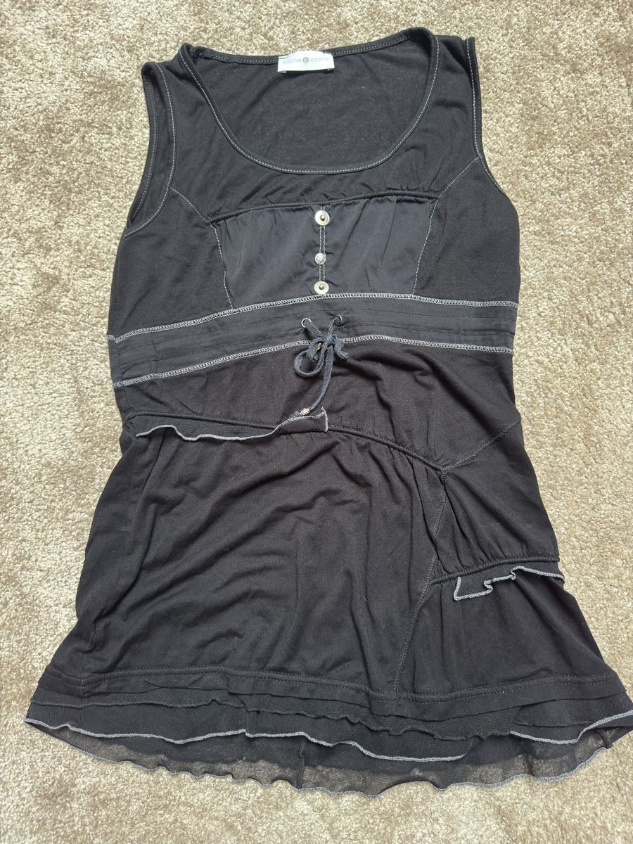 Top: Top Cache Cache Y2K noir style fairycore S/M – Usato da Vuippens venduto da Anna_as 3
