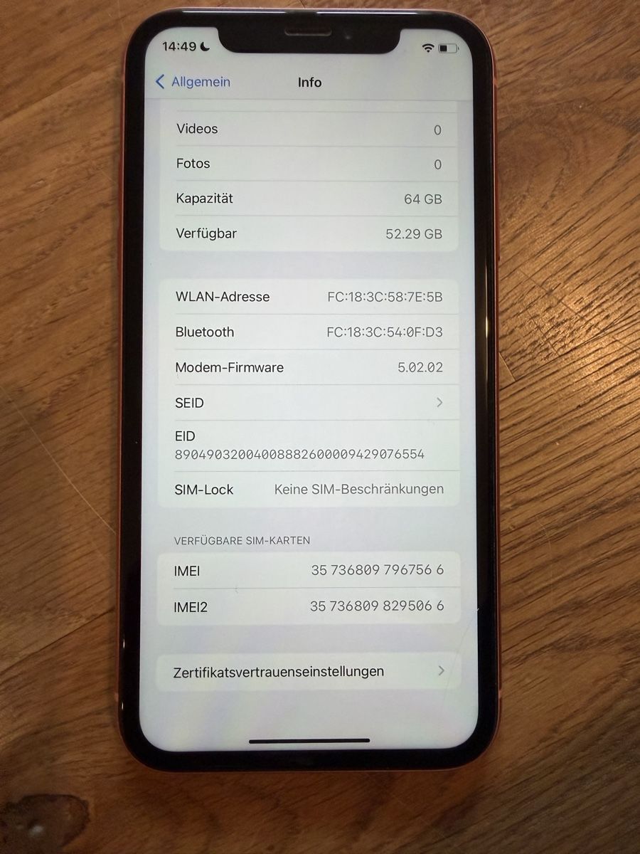 Apple Telefoni cellulari / Smartphones: iPhone XR, Coral, 64GB – Usato da Oberkirch LU venduto da LoVelo3 8