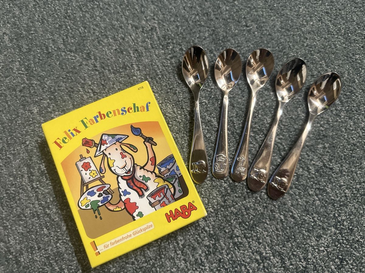 Haba Jeux: HABA Spiel / 5 Kinderlöffel – D'occasion à Baltschieder par YmroBe