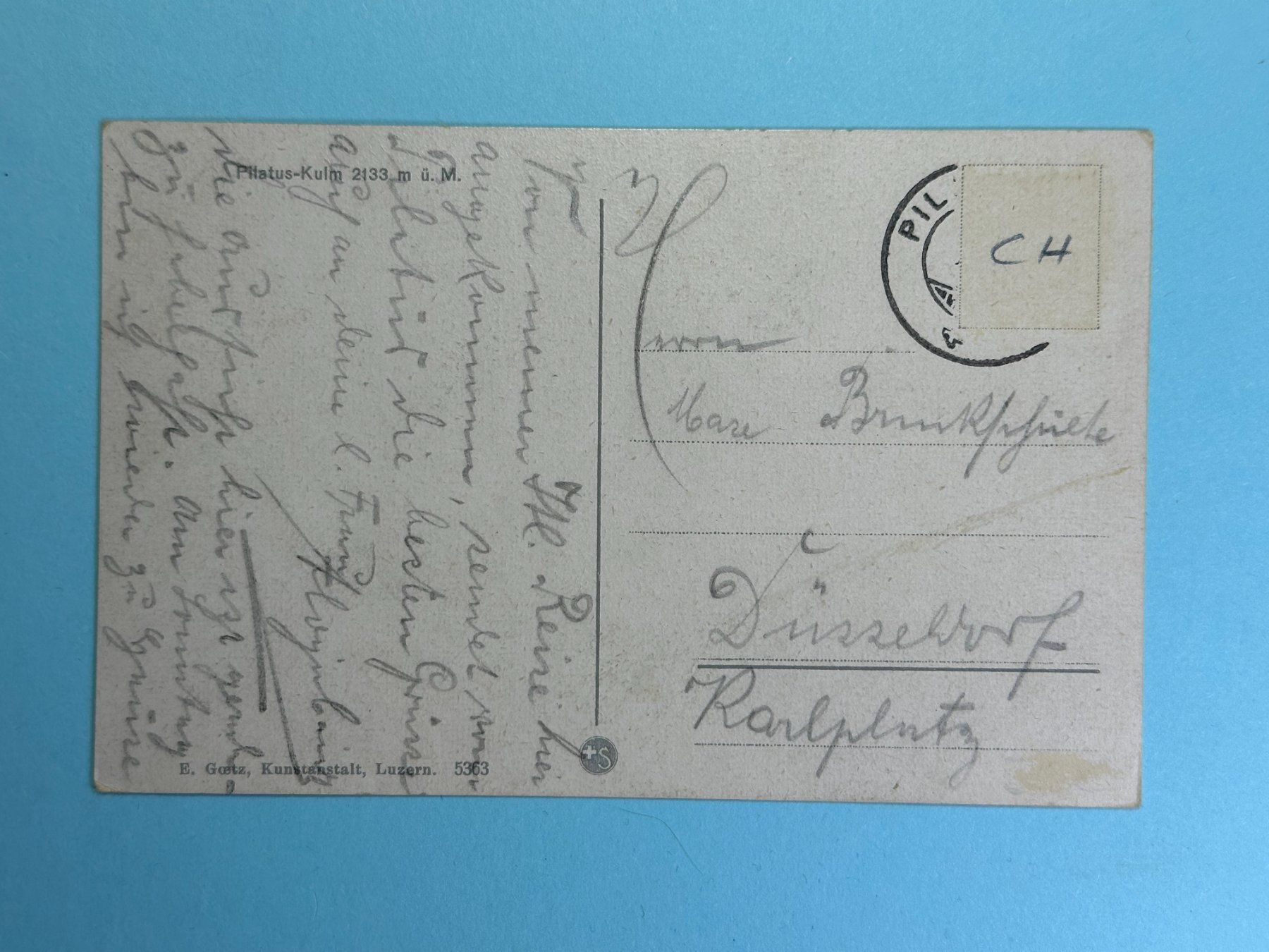Cartoline postali: Pilatus Kulm – Usato da Steg VS venduto da _vinci_ 1