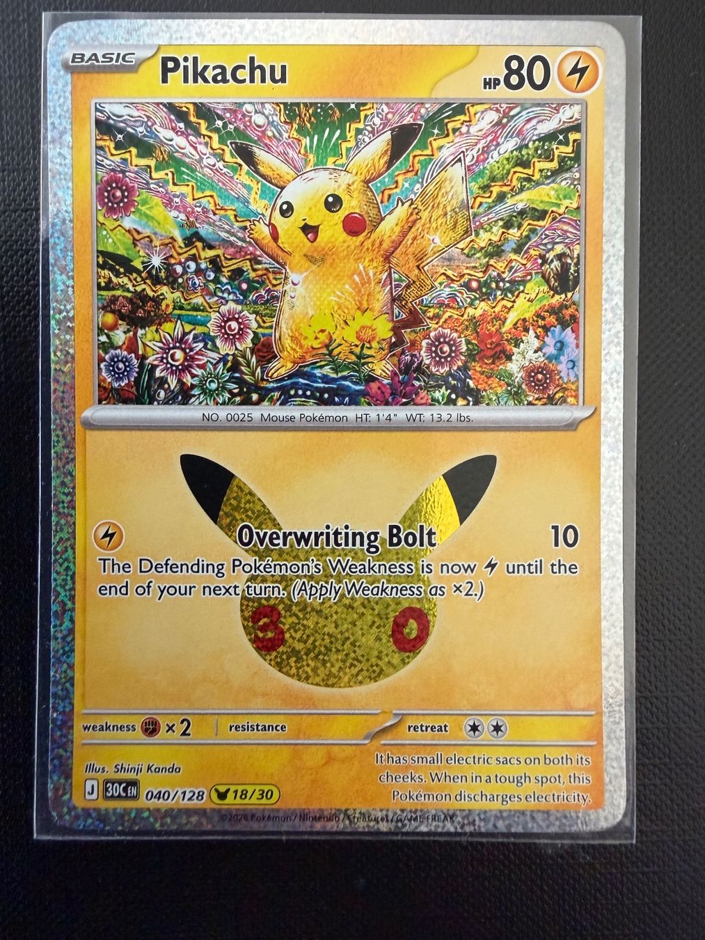 Pokémon Sammelbilder & Trading cards: Pikachu #040 30C EN – Neu (gemäss Beschreibung) aus Savigny von Matgab94