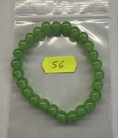 💚 Süsses Armband mit grünen Kugeln Naturstein.