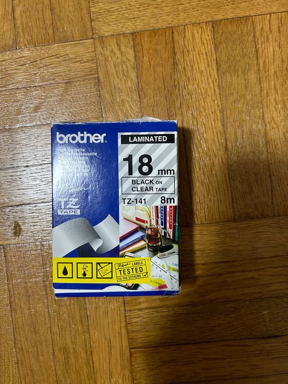 Brother Tape Cassette 18mm black (2x) | Kaufen auf Ricardo