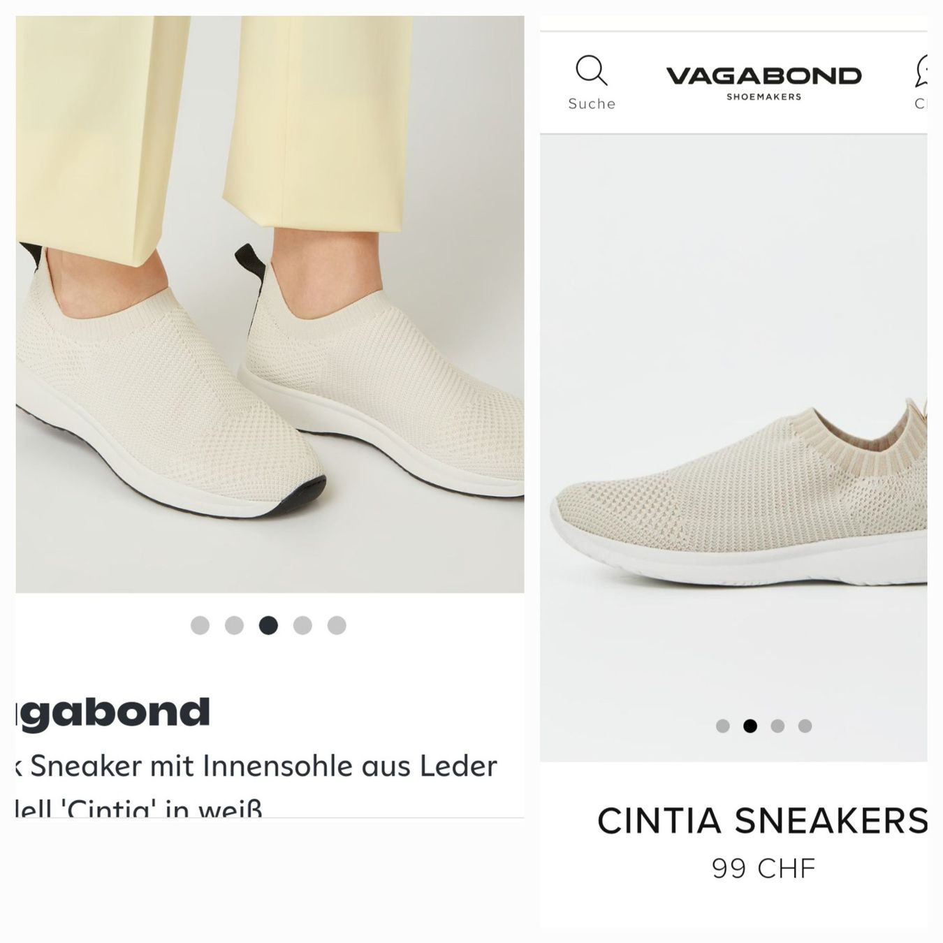 Vagabond Scarpe da donna: Vagabond Sneakers Elastisch Weiss Gr. 39 – Usato da Erlinsbach SO venduto da ULIKH 1