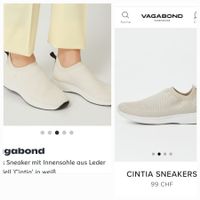 Vagabond Sneakers Elastisch Weiss Gr. 39