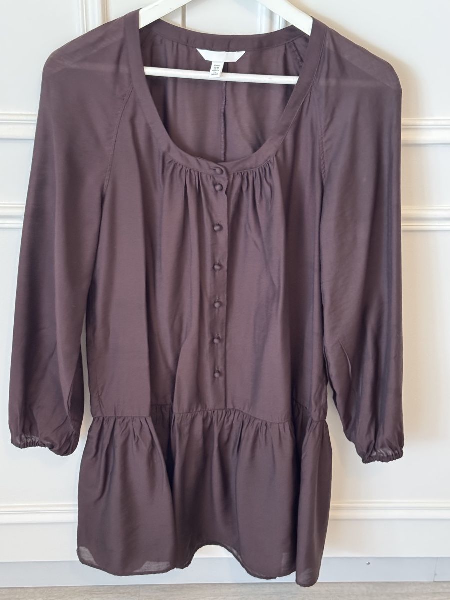 H&M Camicette: Blouse élégante marron chocolat - Taille S, parfaite! – Nuovo (secondo la descrizione) da Blonay venduto da Celuna