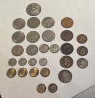 29 britische £.s.d.-Münzen / 29 pièces britanniques en £.s.d