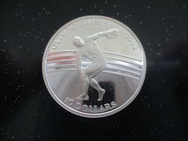 MÜnze 1991 10 Dollar Olymp. Spiele 1992