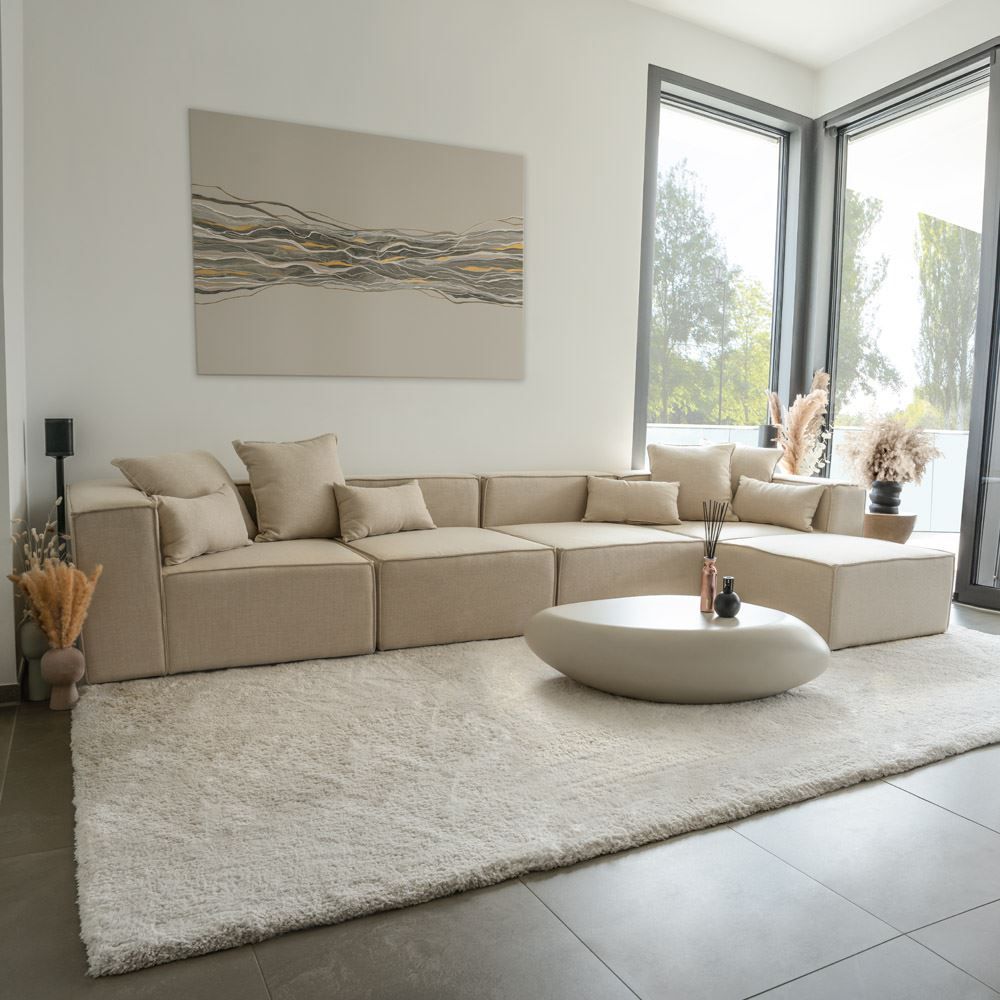 Sofas: 20411 - Modulares Sofa VANES XL - beige Couch – Neu und originalverpackt aus Wallenwil von toesstal-vertrieb