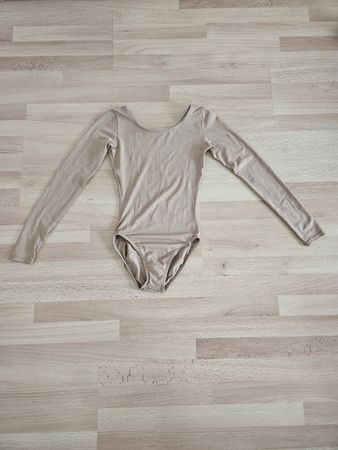 Body Langarm Beige Kinder Grösse 140 neuwertig