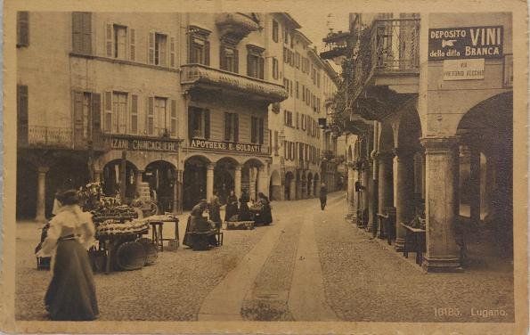 Cartoline postali: LUGANO - 1917 – Usato da Delémont venduto da Domdom1