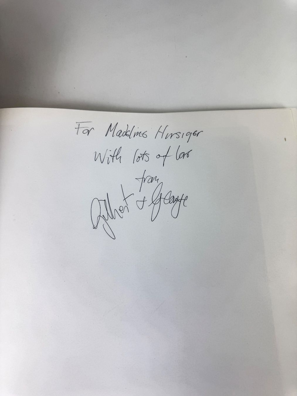 Libri: GILBERT & GEORGE "The Cosmological Pictures" mit Widmung – Usato da Zürich venduto da Arche_Brockenhaus 9