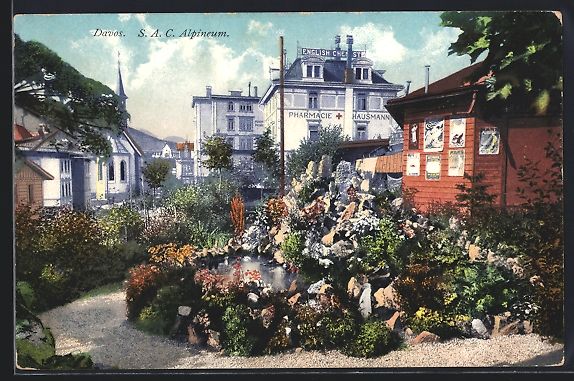 Cartes postales: AK Davos, S. A. C. Alpineum – D'occasion à Berlin par bartko-reher